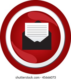 mail sign icon button
