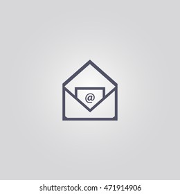 mail sign. icon design