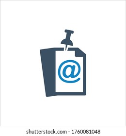Mail sign icon (vector illustration)
