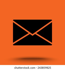 Mail sign icon, vector illustration. Flat design style