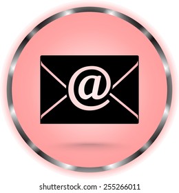 Mail sign icon, vector illustration. Flat design style