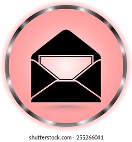 Mail sign icon, vector illustration. Flat design style