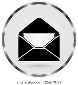 Mail sign icon, vector illustration. Flat design style