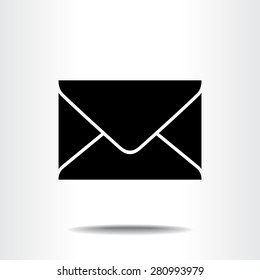 Mail sign icon, vector illustration. Flat design style