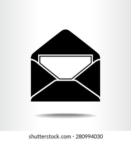 Mail sign icon, vector illustration. Flat design style