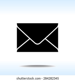 Mail sign icon, vector illustration. Flat design style
