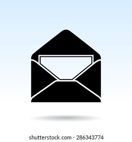 Mail sign icon, vector illustration. Flat design style