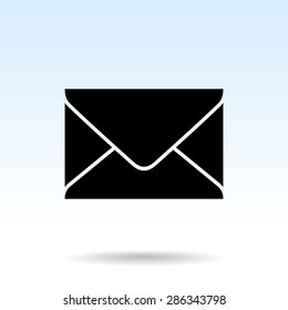 Mail sign icon, vector illustration. Flat design style