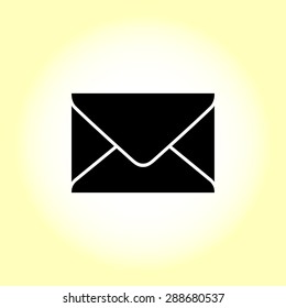 Mail sign icon, vector illustration. Flat design style