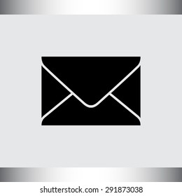 Mail sign icon, vector illustration. Flat design style