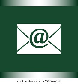 Mail sign icon, vector illustration. Flat design style