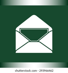 Mail sign icon, vector illustration. Flat design style
