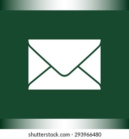 Mail sign icon, vector illustration. Flat design style