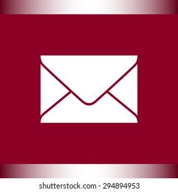 Mail sign icon, vector illustration. Flat design style