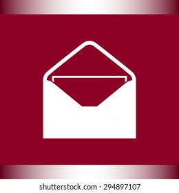 Mail sign icon, vector illustration. Flat design style
