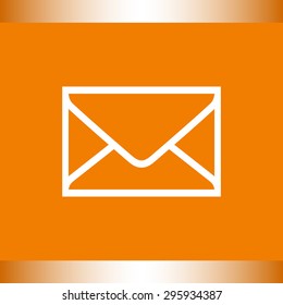 Mail sign icon, vector illustration. Flat design style