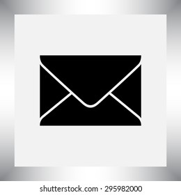 Mail sign icon, vector illustration. Flat design style