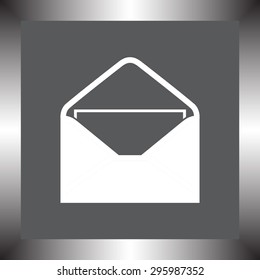 Mail sign icon, vector illustration. Flat design style