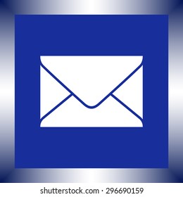 Mail sign icon, vector illustration. Flat design style