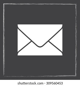 Mail sign icon, vector illustration. Flat design style