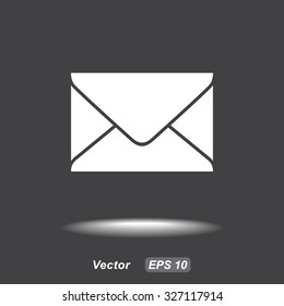 Mail sign icon, vector illustration. Flat design style