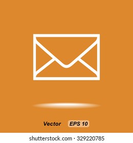 Mail sign icon, vector illustration. Flat design style