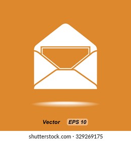 Mail sign icon, vector illustration. Flat design style