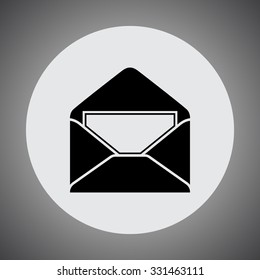 Mail sign icon, vector illustration. Flat design style