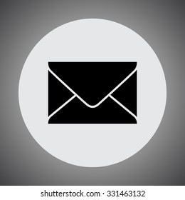 Mail sign icon, vector illustration. Flat design style