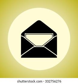 Mail sign icon, vector illustration. Flat design style