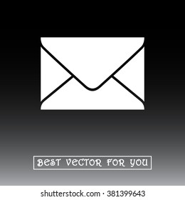 Mail sign icon, vector illustration. Flat design style