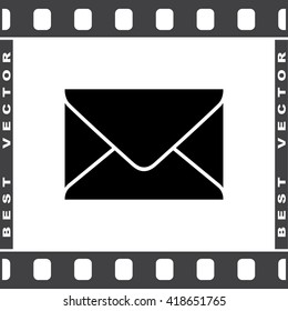 Mail sign icon, vector illustration. Flat design style