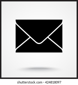 Mail sign icon, vector illustration. Flat design style