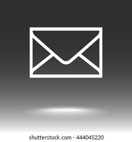 Mail sign icon, vector illustration. Flat design style