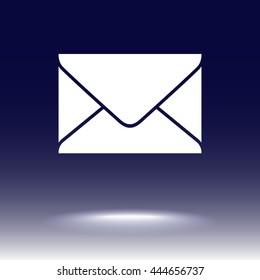 Mail sign icon, vector illustration. Flat design style