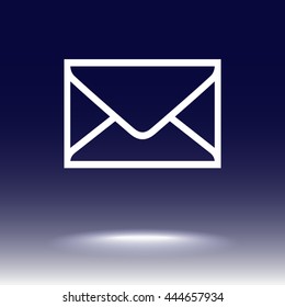 Mail sign icon, vector illustration. Flat design style