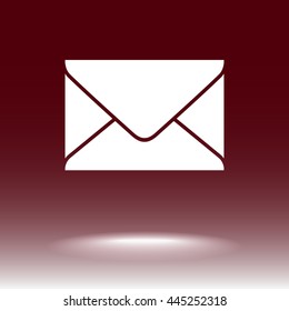 Mail sign icon, vector illustration. Flat design style