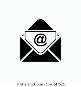 mail sign icon vector isolated