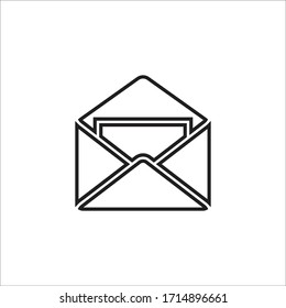 mail sign icon vector isolated