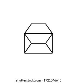 mail sign icon vector isolated