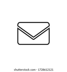 vector de icono de signo de correo aislado