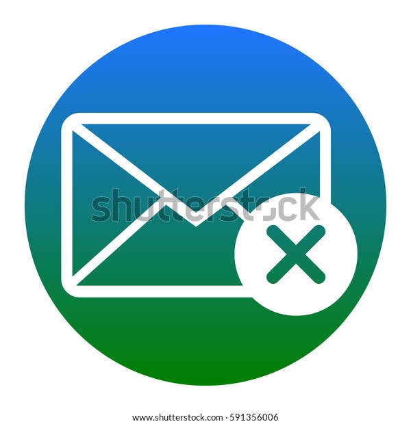 Mail Sign Illustration Cacel Mark Vector Stock Vector (Royalty Free ...