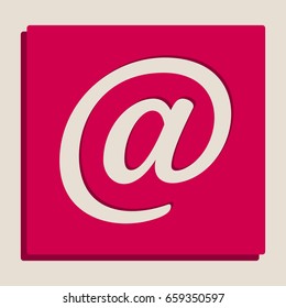 Mail sign illustration. Vector. Grayscale version of Popart-style icon.