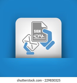 Mail with a signed document