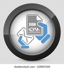 Mail with a signed document