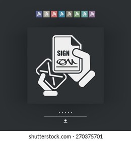 Mail with a signed document