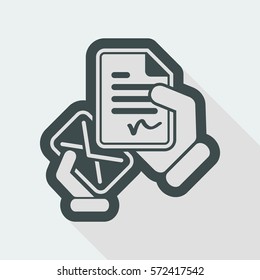 Mail with a signed document