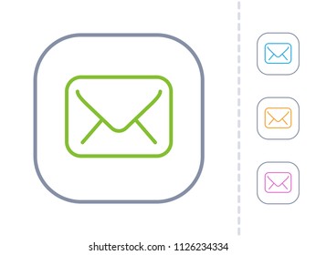Mail - Simple Icons. A minimalistic vector icon.