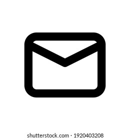 Mail simple outline style icon for websites, applications, infographics, presentations, blogs, and many special purposes. Editable and scalable.