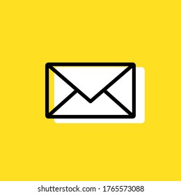 Mail simple vector icon illustration